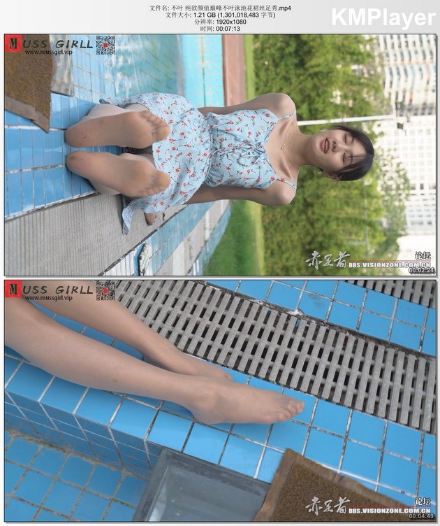 [MussGirl慕丝女郎]视频 NO.009-不叶 纯欲颜值巅峰不叶泳池花裙