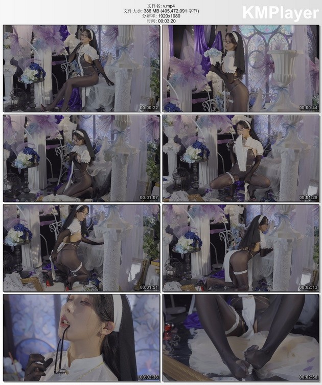 云溪溪 - NO.124 奶桃桃 沉陷-修女[1V-386M]